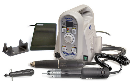 Foredom Brushless Micromotor - Two Handpieces - Chuck Style & 2.35mm fixed collet